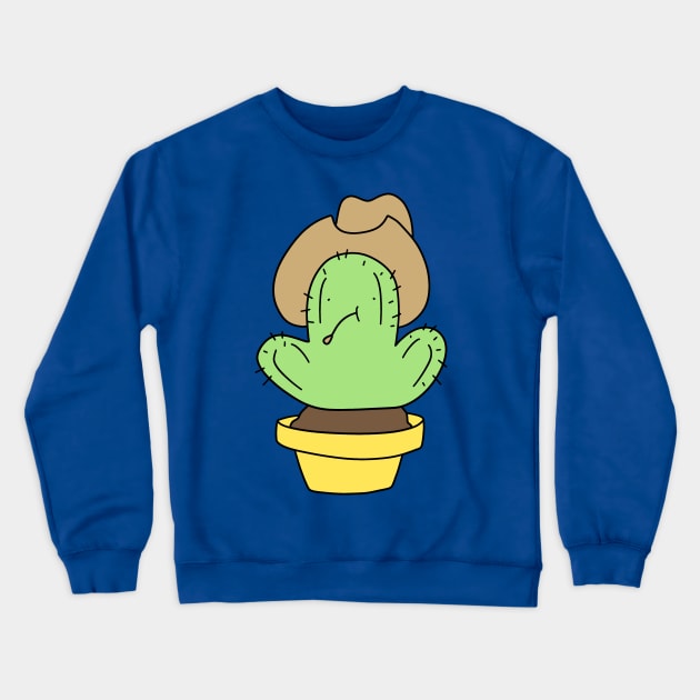 Cowboy Cactus Crewneck Sweatshirt by saradaboru